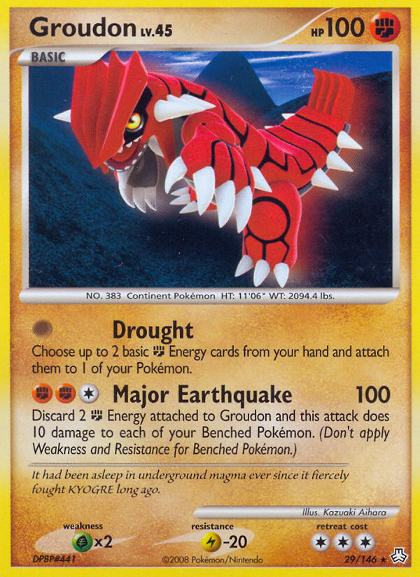 Groudon (29/146) [Diamond & Pearl: Legends Awakened] | Dragon's Lair Comics and Fantasy Houston TX