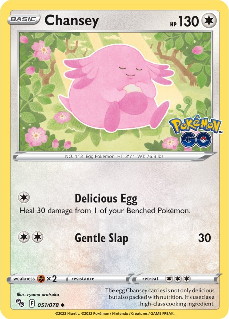 Chansey (051/078) [Pokémon GO] | Dragon's Lair Comics and Fantasy Houston TX
