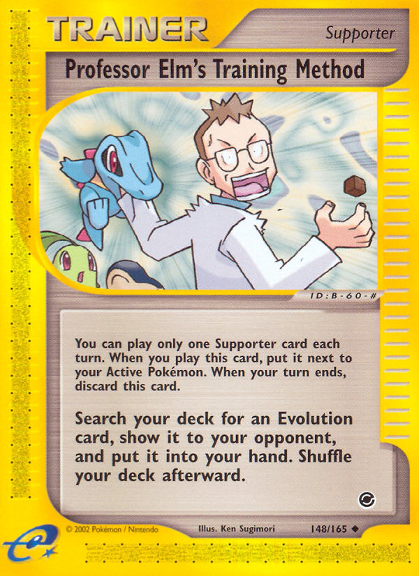 Professor Elm's Training Method (148/165) [Expedition: Base Set] | Dragon's Lair Comics and Fantasy Houston TX