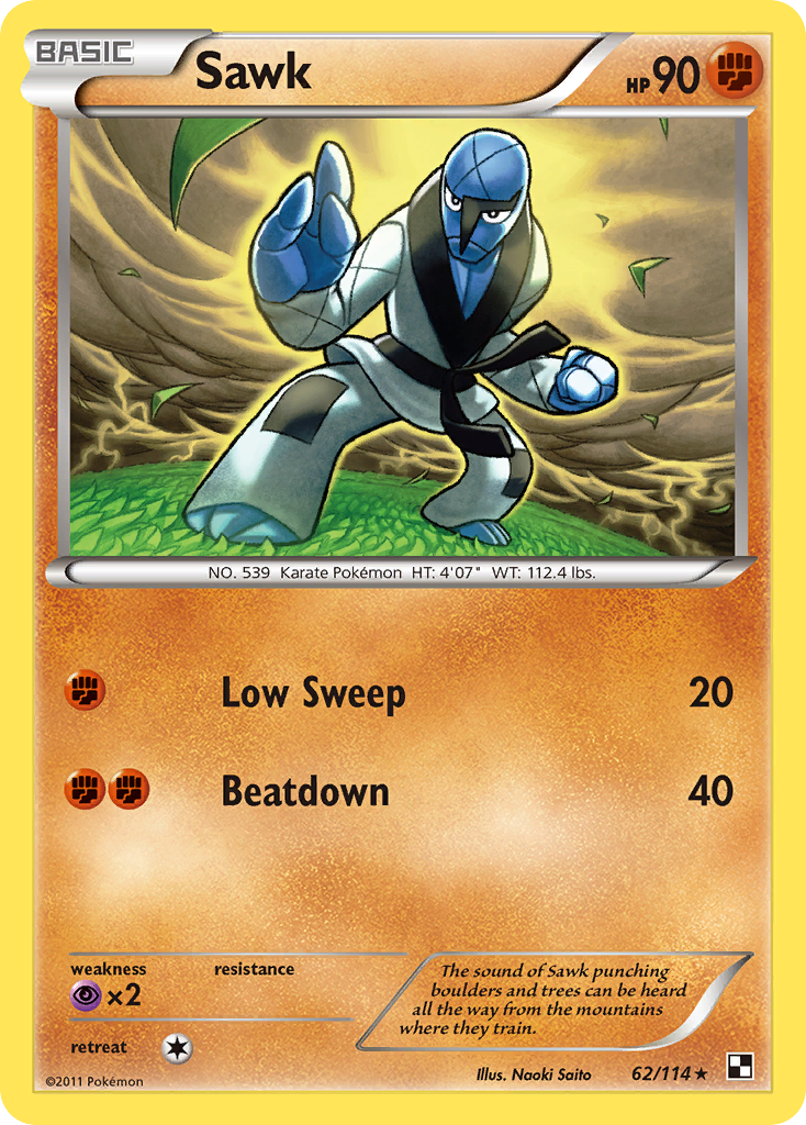 Sawk (62/114) [Black & White: Base Set] | Dragon's Lair Comics and Fantasy Houston TX