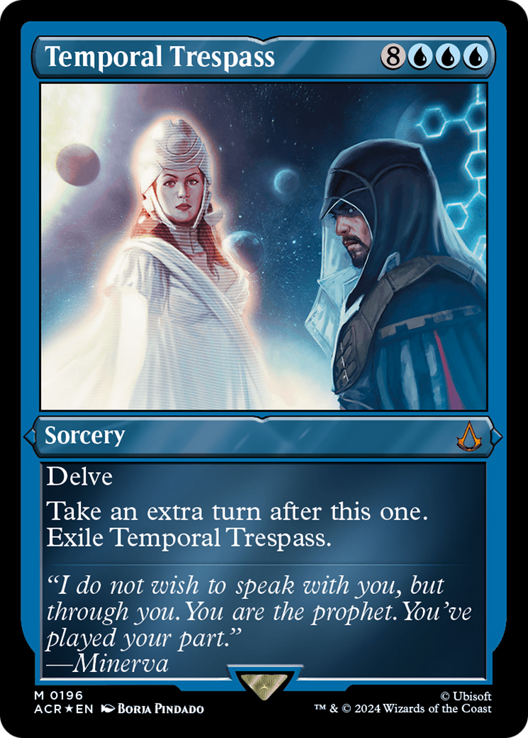 Temporal Trespass (Foil Etched) [Assassin's Creed] | Dragon's Lair Comics and Fantasy Houston TX