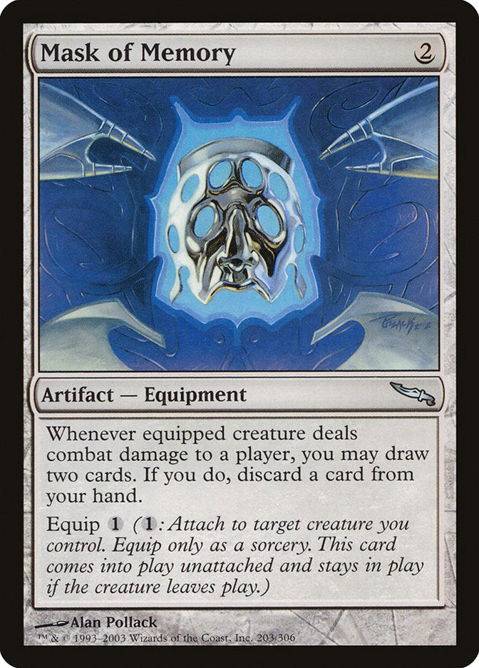 Mask of Memory [Mirrodin] | Dragon's Lair Comics and Fantasy Houston TX