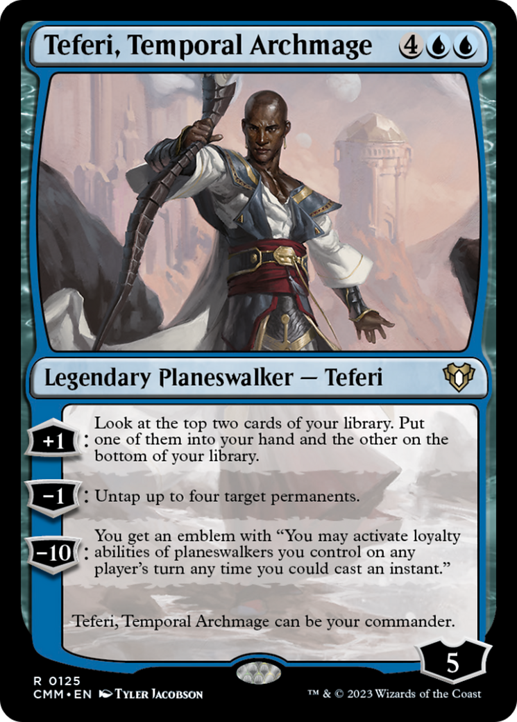 Teferi, Temporal Archmage [Commander Masters] | Dragon's Lair Comics and Fantasy Houston TX