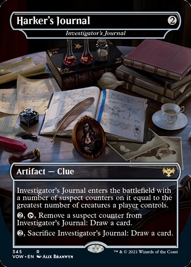 Investigator's Journal - Harker's Journal [Innistrad: Crimson Vow] | Dragon's Lair Comics and Fantasy Houston TX