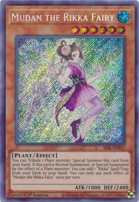 Mudan the Rikka Fairy [SESL-EN017] Secret Rare | Dragon's Lair Comics and Fantasy Houston TX