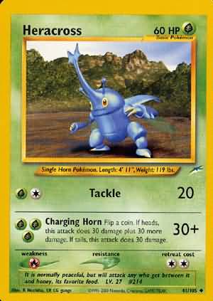 Heracross (41/105) [Neo Destiny Unlimited] | Dragon's Lair Comics and Fantasy Houston TX