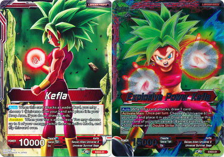 Kefla // Explosive Power Kefla (EX03-01) [Ultimate Box] | Dragon's Lair Comics and Fantasy Houston TX