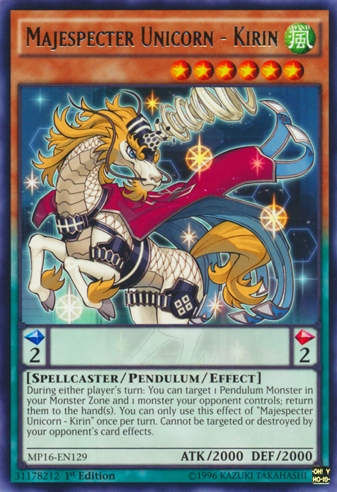Majespecter Unicorn - Kirin [MP16-EN129] Rare | Dragon's Lair Comics and Fantasy Houston TX