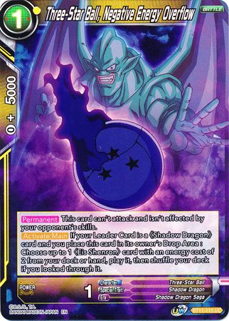 Three-Star Ball, Negative Energy Overflow (BT11-115) [Vermilion Bloodline 2nd Edition] | Dragon's Lair Comics and Fantasy Houston TX