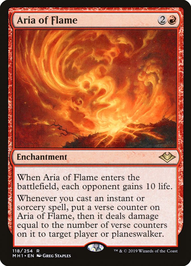 Aria of Flame [Modern Horizons] | Dragon's Lair Comics and Fantasy Houston TX
