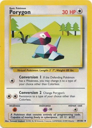 Porygon (39/102) [Base Set Unlimited] | Dragon's Lair Comics and Fantasy Houston TX