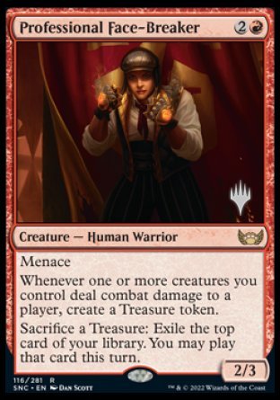 Professional Face-Breaker (Promo Pack) [Streets of New Capenna Promos] | Dragon's Lair Comics and Fantasy Houston TX