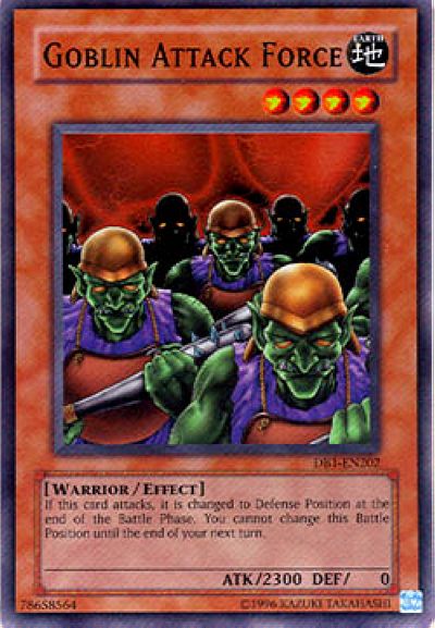 Goblin Attack Force [DB1-EN202] Super Rare | Dragon's Lair Comics and Fantasy Houston TX
