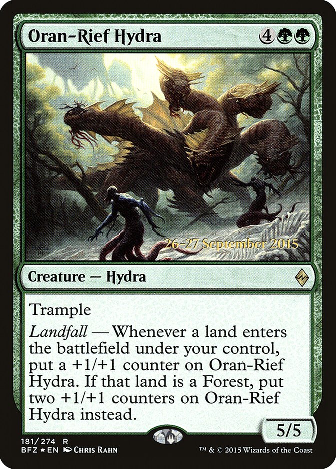 Oran-Rief Hydra [Battle for Zendikar Prerelease Promos] | Dragon's Lair Comics and Fantasy Houston TX