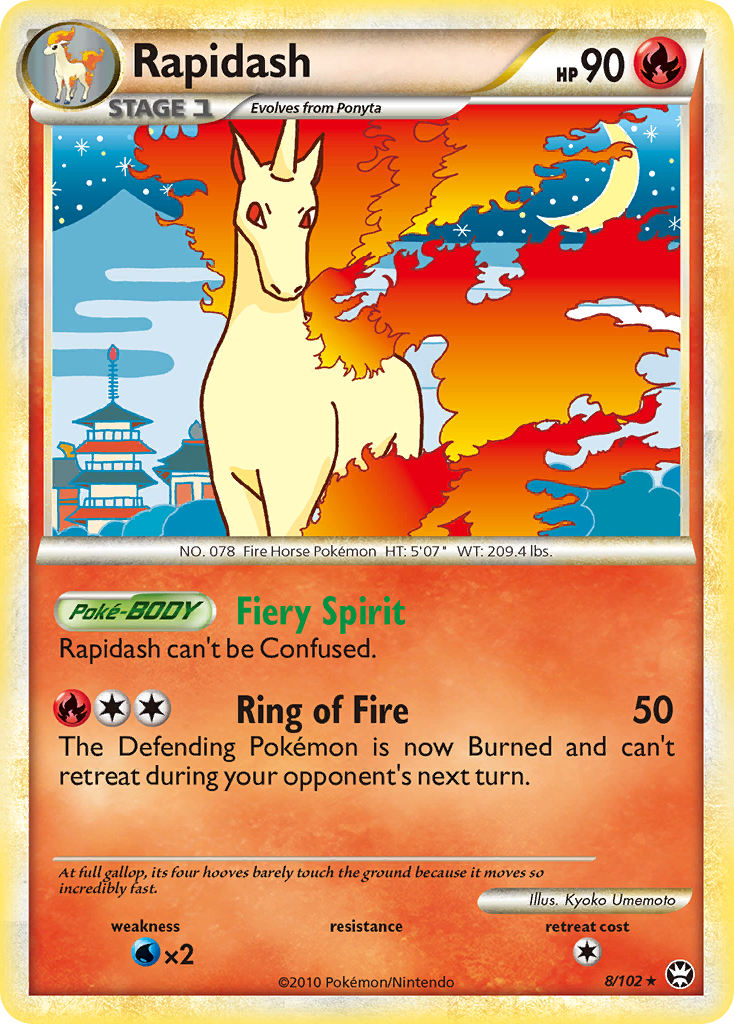 Rapidash (8/102) [HeartGold & SoulSilver: Triumphant] | Dragon's Lair Comics and Fantasy Houston TX