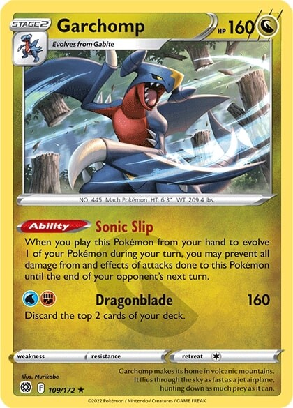 Garchomp (109/172) [Sword & Shield: Brilliant Stars] | Dragon's Lair Comics and Fantasy Houston TX
