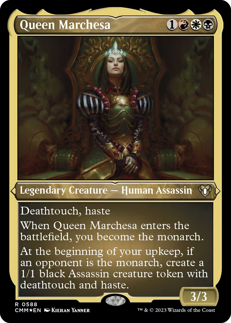 Queen Marchesa (Foil Etched) [Commander Masters] | Dragon's Lair Comics and Fantasy Houston TX