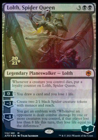 Lolth, Spider Queen [Dungeons & Dragons: Adventures in the Forgotten Realms Prerelease Promos] | Dragon's Lair Comics and Fantasy Houston TX