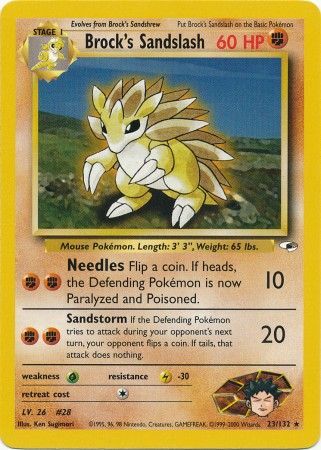 Brock's Sandslash (23/132) [Gym Heroes Unlimited] | Dragon's Lair Comics and Fantasy Houston TX