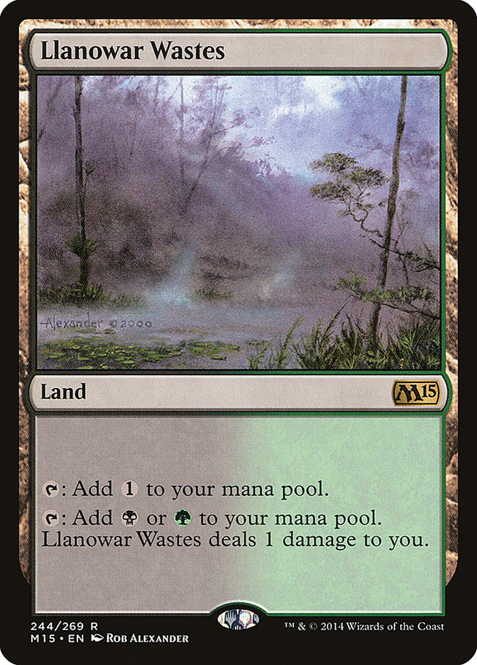 Llanowar Wastes [Magic 2015] | Dragon's Lair Comics and Fantasy Houston TX