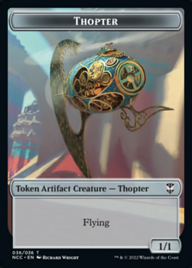 Thopter // Treasure (013) Double-Sided Token [Streets of New Capenna Commander Tokens] | Dragon's Lair Comics and Fantasy Houston TX
