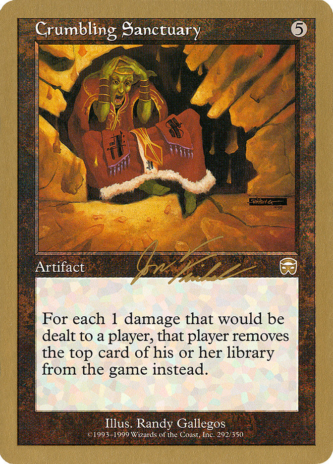 Crumbling Sanctuary (Jon Finkel) [World Championship Decks 2000] | Dragon's Lair Comics and Fantasy Houston TX