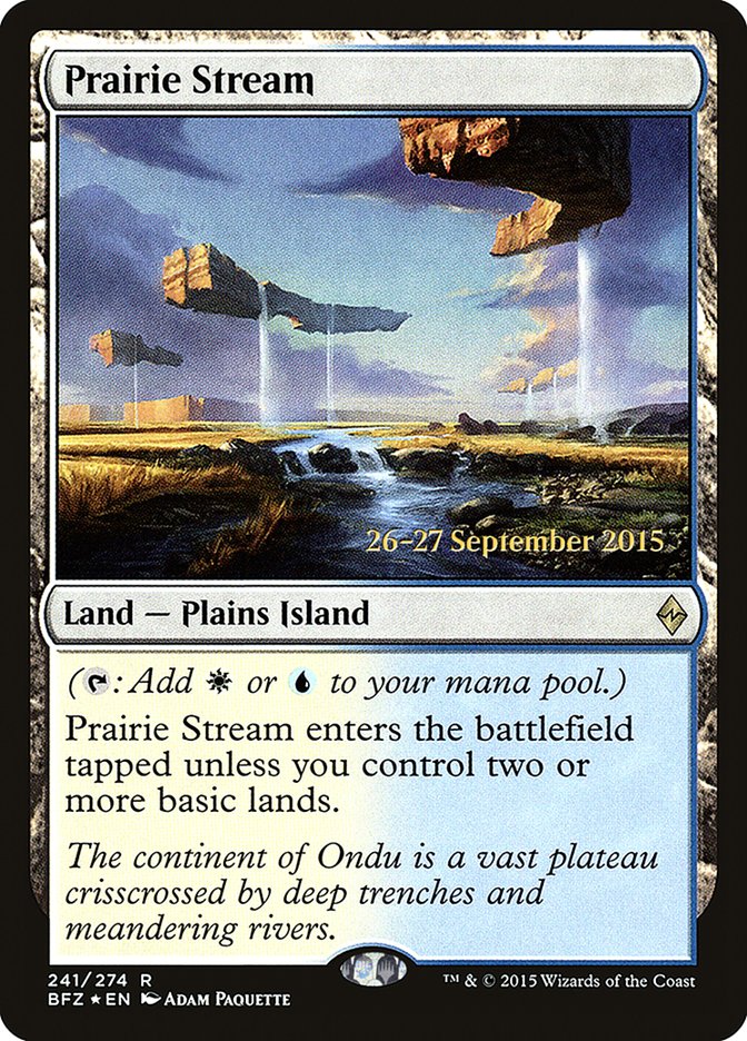 Prairie Stream [Battle for Zendikar Prerelease Promos] | Dragon's Lair Comics and Fantasy Houston TX