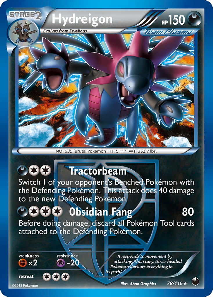 Hydreigon (78/116) [Black & White: Plasma Freeze] | Dragon's Lair Comics and Fantasy Houston TX