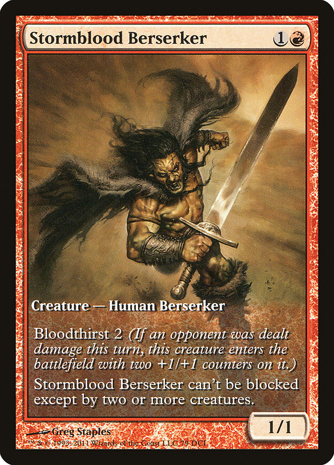 Stormblood Berserker (Extended Art) [Magic 2012 Promos] | Dragon's Lair Comics and Fantasy Houston TX