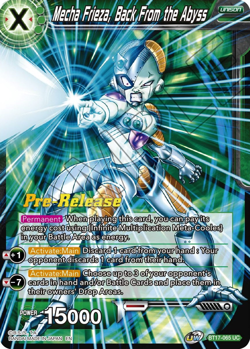 Mecha Frieza, Back From the Abyss (BT17-065) [Ultimate Squad Prerelease Promos] | Dragon's Lair Comics and Fantasy Houston TX