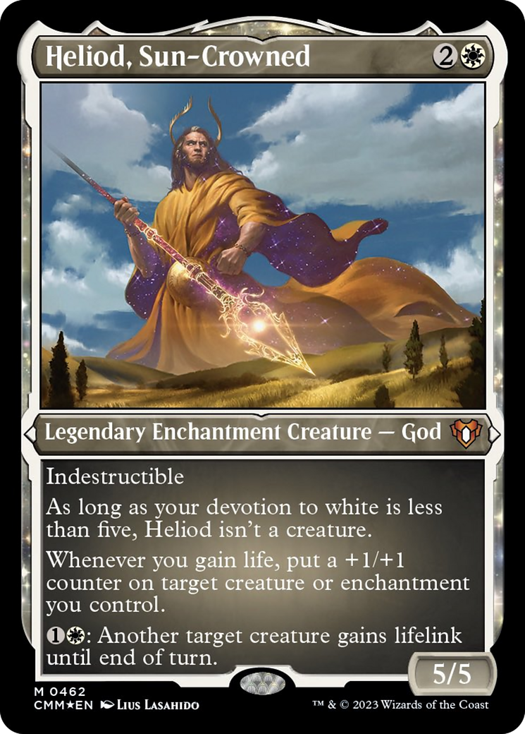Heliod, Sun-Crowned (Foil Etched) [Commander Masters] | Dragon's Lair Comics and Fantasy Houston TX
