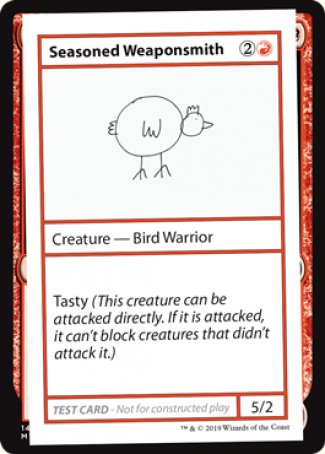 Seasoned Weaponsmith (2021 Edition) [Mystery Booster Playtest Cards] | Dragon's Lair Comics and Fantasy Houston TX