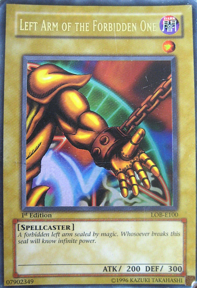 Left Arm of the Forbidden One [LOB-E100] Ultra Rare | Dragon's Lair Comics and Fantasy Houston TX