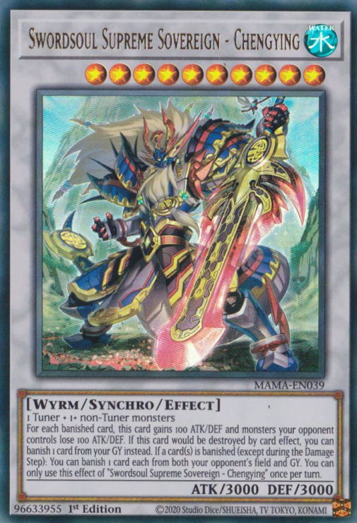 Swordsoul Supreme Sovereign - Chengying [MAMA-EN039] Ultra Rare | Dragon's Lair Comics and Fantasy Houston TX