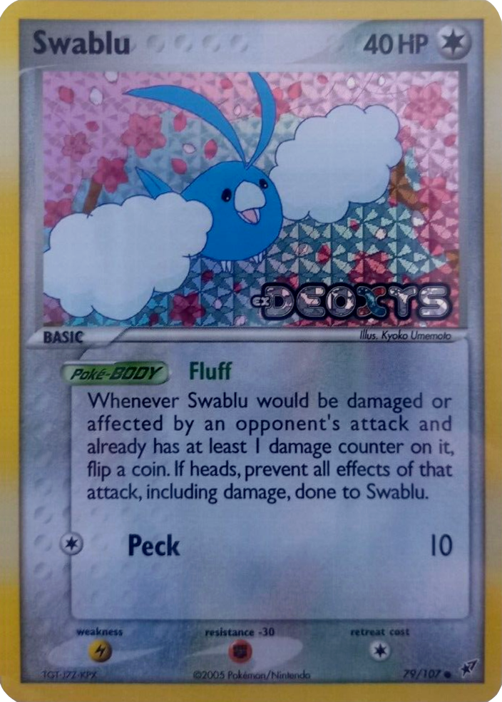 Swablu (79/107) (Stamped) [EX: Deoxys] | Dragon's Lair Comics and Fantasy Houston TX