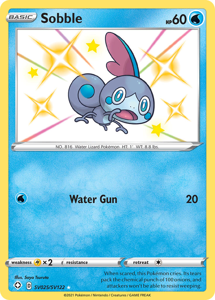 Sobble (SV025/SV122) [Sword & Shield: Shining Fates] | Dragon's Lair Comics and Fantasy Houston TX