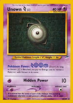 Unown [Z] (60/105) [Neo Destiny Unlimited] | Dragon's Lair Comics and Fantasy Houston TX