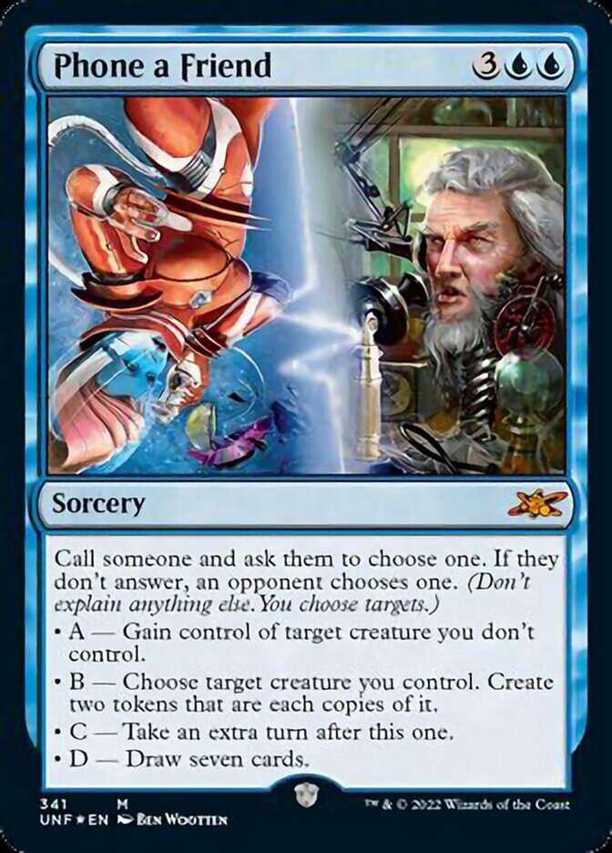 Phone a Friend (Galaxy Foil) [Unfinity] | Dragon's Lair Comics and Fantasy Houston TX