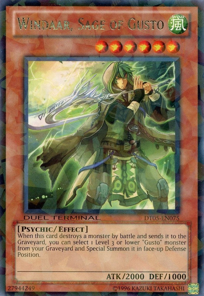Windaar, Sage of Gusto [DT05-EN075] Rare | Dragon's Lair Comics and Fantasy Houston TX