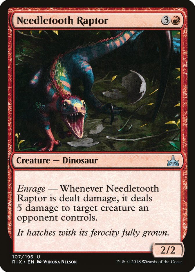 Needletooth Raptor [Rivals of Ixalan] | Dragon's Lair Comics and Fantasy Houston TX
