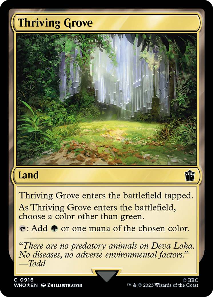 Thriving Grove (Surge Foil) [Doctor Who] | Dragon's Lair Comics and Fantasy Houston TX