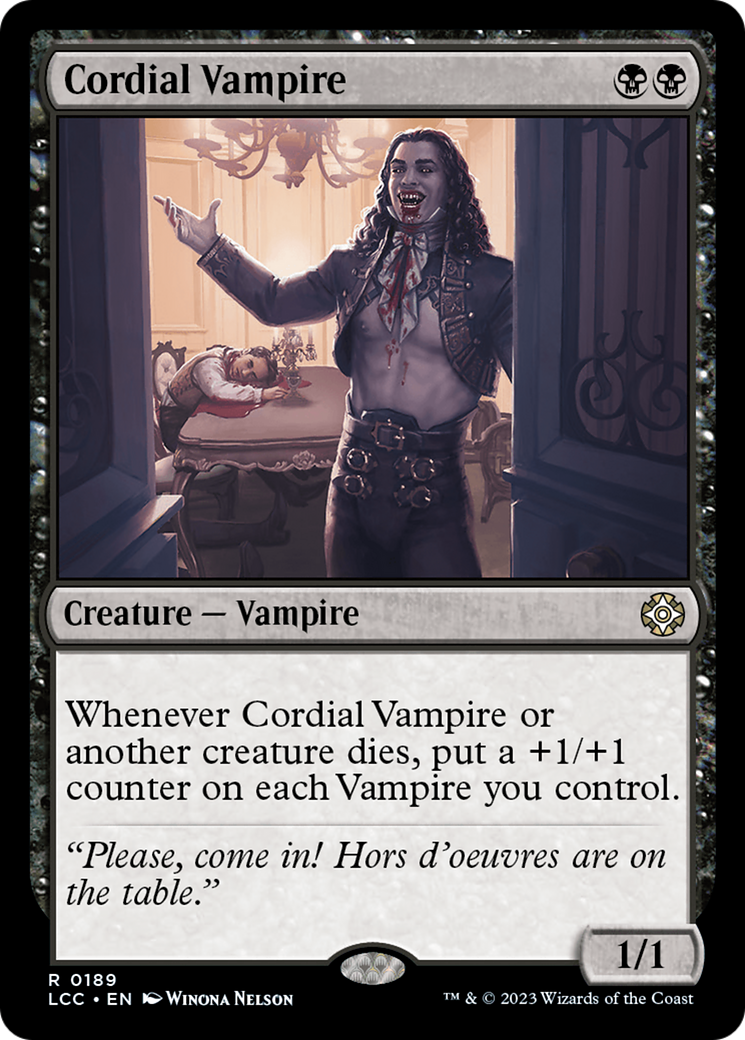 Cordial Vampire [The Lost Caverns of Ixalan Commander] | Dragon's Lair Comics and Fantasy Houston TX