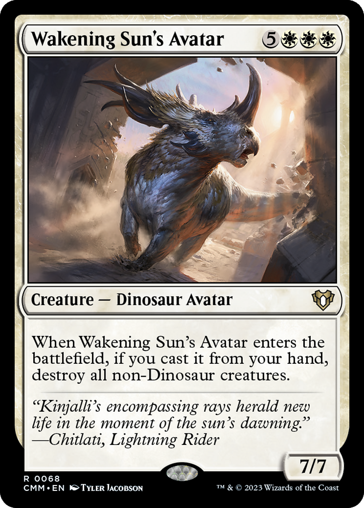 Wakening Sun's Avatar [Commander Masters] | Dragon's Lair Comics and Fantasy Houston TX