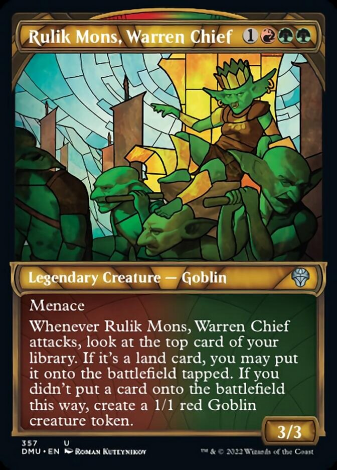 Rulik Mons, Warren Chief (Showcase Textured) [Dominaria United] | Dragon's Lair Comics and Fantasy Houston TX
