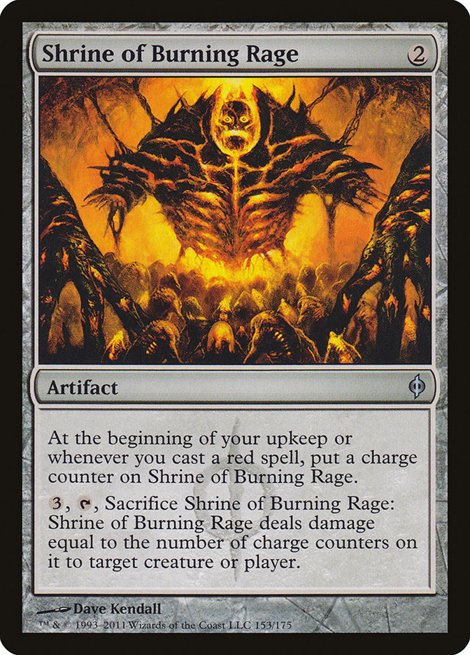 Shrine of Burning Rage [New Phyrexia] | Dragon's Lair Comics and Fantasy Houston TX