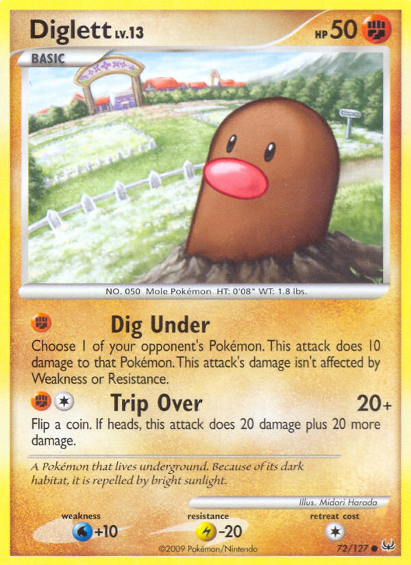 Diglett (72/127) [Platinum: Base Set] | Dragon's Lair Comics and Fantasy Houston TX