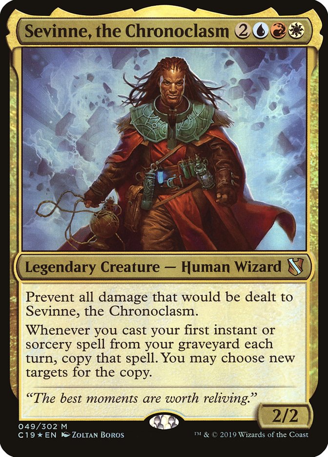 Sevinne, the Chronoclasm (Oversized) [Commander 2019 Oversized] | Dragon's Lair Comics and Fantasy Houston TX