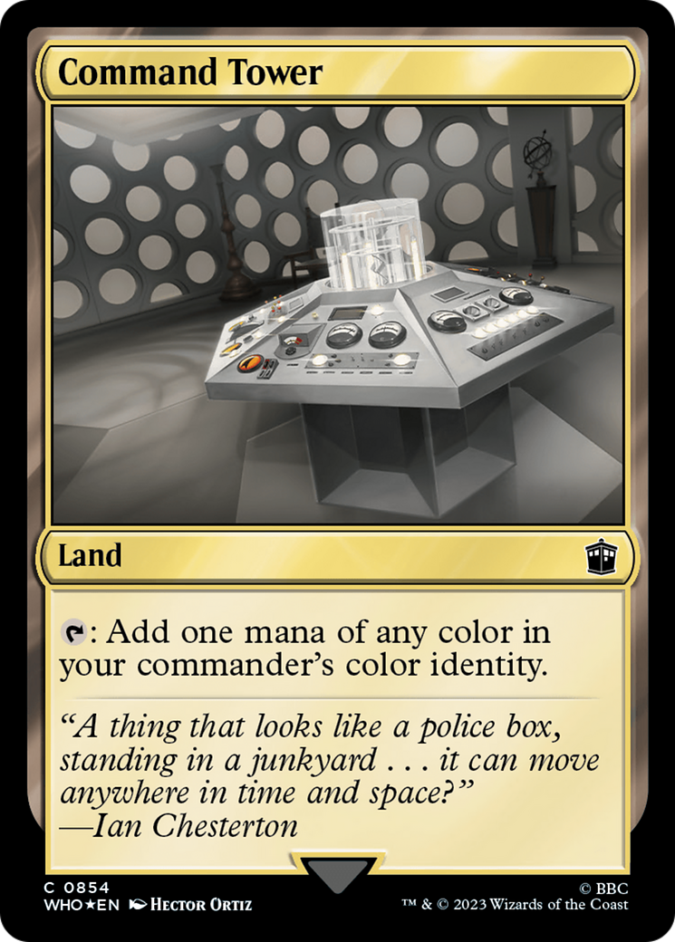 Command Tower (0854) (Surge Foil) [Doctor Who] | Dragon's Lair Comics and Fantasy Houston TX