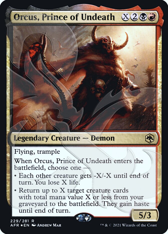 Orcus, Prince of Undeath (Ampersand Promo) [Dungeons & Dragons: Adventures in the Forgotten Realms Promos] | Dragon's Lair Comics and Fantasy Houston TX