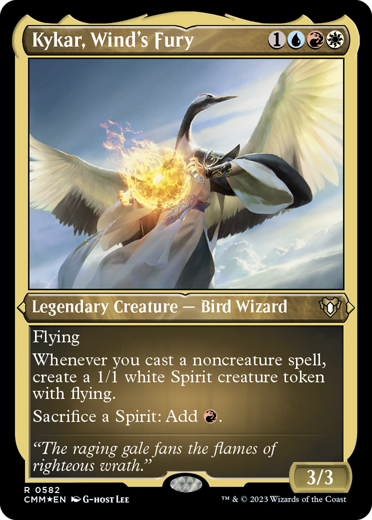 Kykar, Wind's Fury (Foil Etched) [Commander Masters] | Dragon's Lair Comics and Fantasy Houston TX